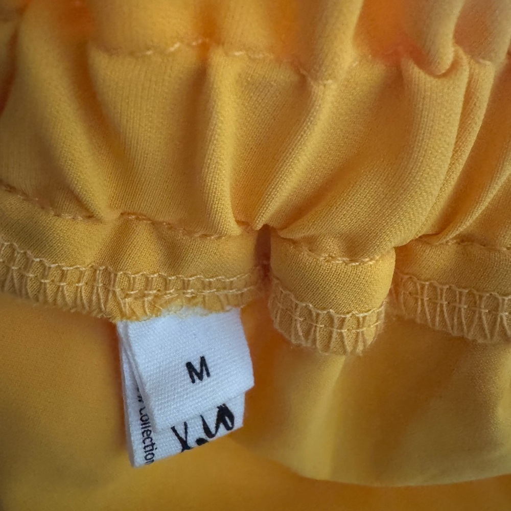 Collection B Yellow Ruffled Off-Shoulder Blouse - Picture 6 of 6